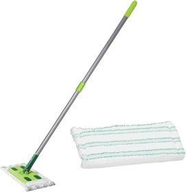 Quick Shine Sustainable Hard Surface Floor Clean & Polish Mop Kit 1 Reusable Pad