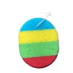 Oval Colorful Bath Sponge (Option: 6926398657845)